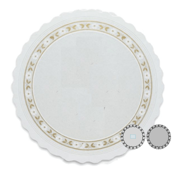 Blondas de papel parafinado circulares